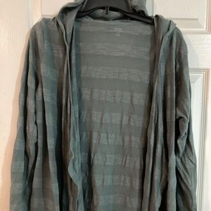 Hooded sweater/coverup